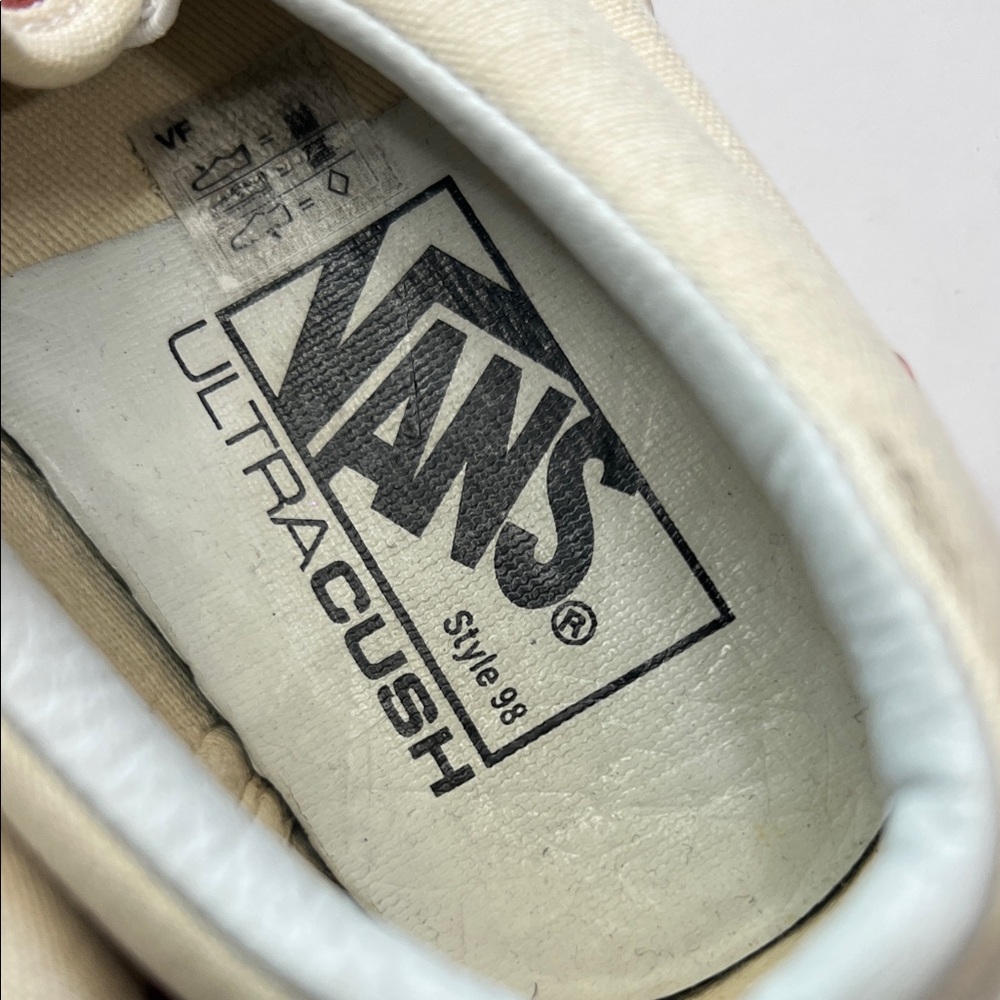 Vans Cream Floral Sneakers Women's size 6 - Picture 2 of 12
